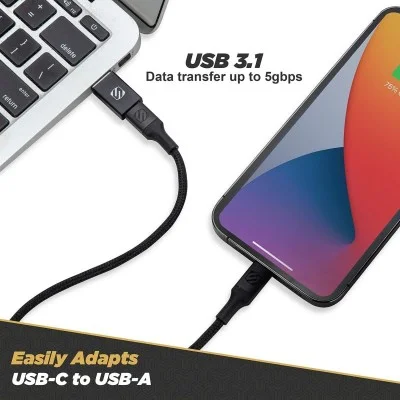 Charger Cable Converter Sync Usb Adapter Kit Scosche Strikeline - Black